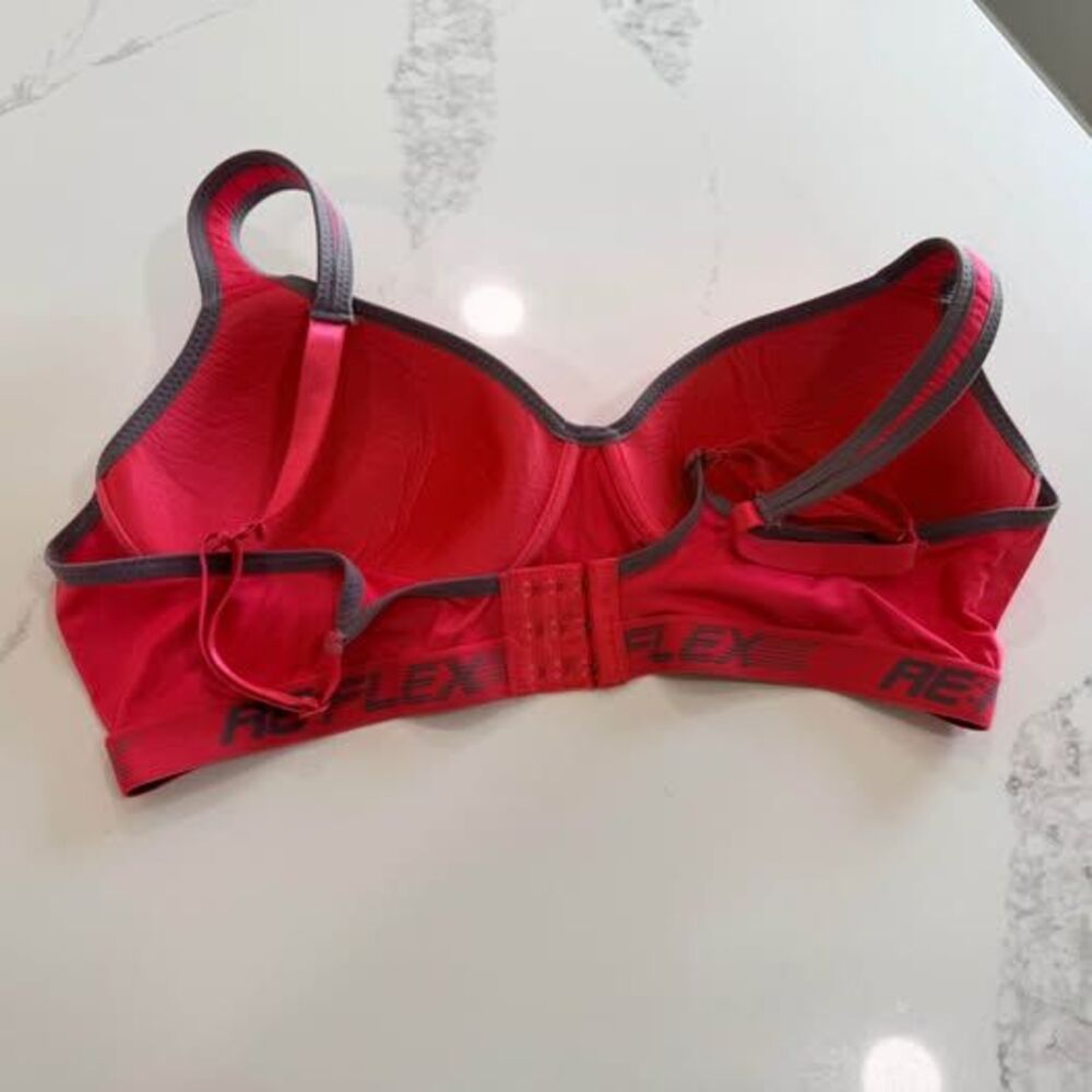 Bra Reflex 3X Molded Cup Sports Bra – Pink/Gray C7345 - Picture 2 of 7